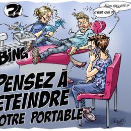 Panneau dentiste portable