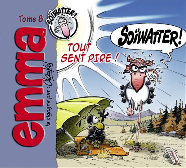 Couverture du tome 8 d'Emma la Cigogne