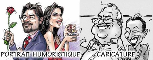 Portraits BD humoristiques ou Caricature