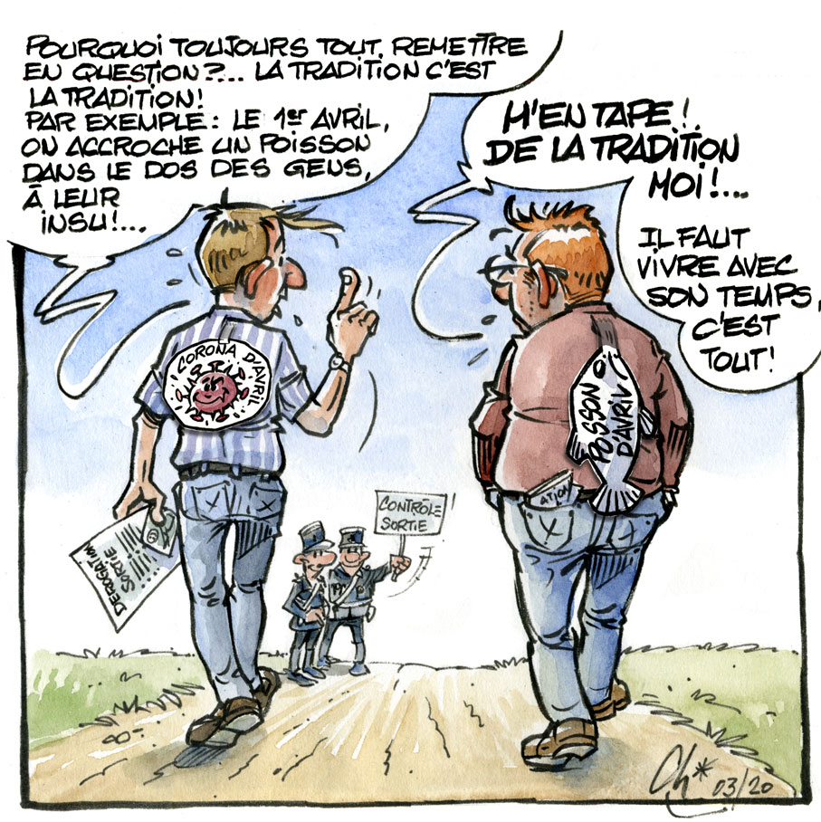 Le poisson d'avril en confinement