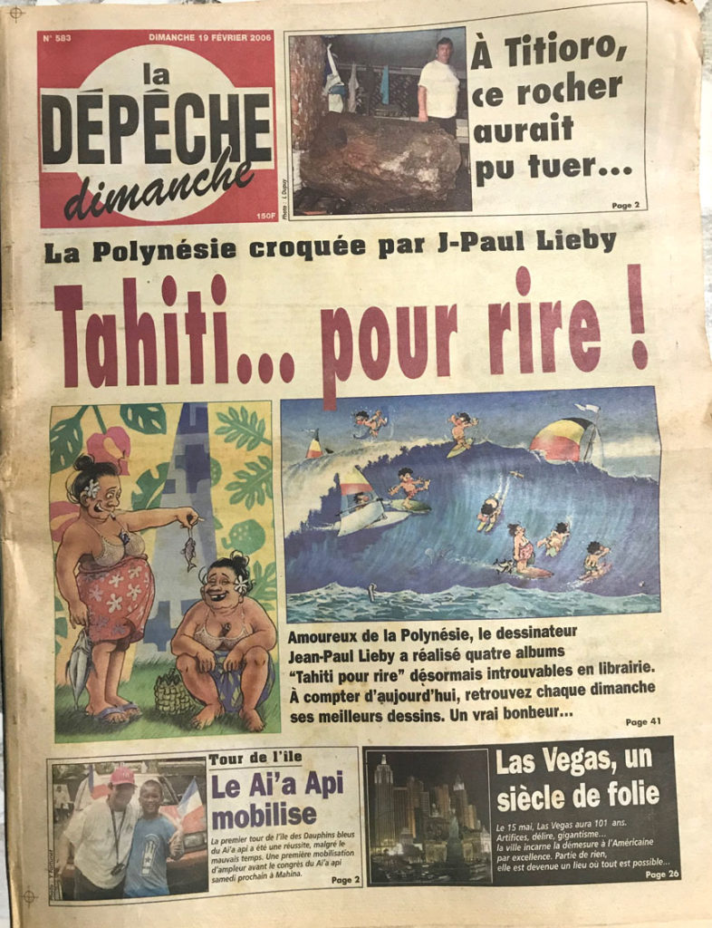 Article, Champol 10 ans en Polynésie, couverture