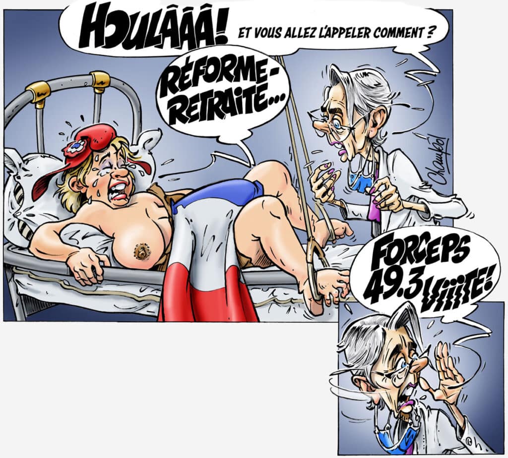 Elisabeth BORNE et l'accouchement pénible de la réforme des retraites